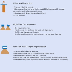 Máquina de visión con retroiluminación LED, sistema de inspección, pieza devault, cámara de inspección WiFi de 300m, máquina de inspección visual de botellas dct412 - Product Image 4