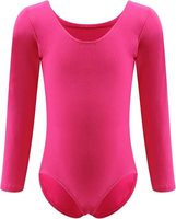 Justaucorps de ballet pour filles – Justaucorps de danse en coton doux avec bretelles réglables et doublure intégrale sur le devant