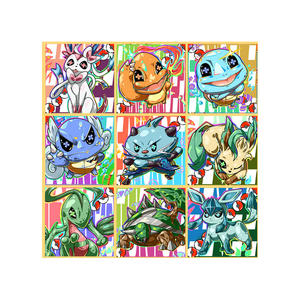PY Cute Colored Artboard Pikachu Eevee Pokemoned Personnages Populaires Fan Art Poke Mon Cards Cadeau <span class=keywords><strong>Live</strong></span> Stream Room Wholesale - Product Image 2