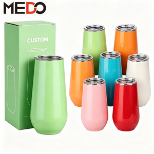 Gobelet isotherme en forme d'œuf de 6oz, 10oz, 16oz, 20oz, en acier inoxydable 304, bouteille d'eau vierge pour sublimation - Product Image 3