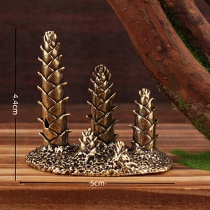 Figurine décorative en laiton en forme de pousses de bambou, ornement de bureau miniature, style chinois traditionnel, décoration pour la maison et le bureau - Product Image 4