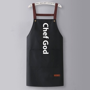 Tablier de cuisine en PVC robuste de haute qualité avec logo personnalisé, tablier noir imperméable avancé à manches <span class=keywords><strong>pour</strong></span> adultes, idéal <span class=keywords><strong>pour</strong></span> le nettoyage - Product Image 5