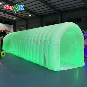 Sayok Tente <span class=keywords><strong>tunnel</strong></span> gonflable <span class=keywords><strong>de</strong></span> luxe à éclairage LED Tente gonflable blanche pour fête événementielle - Product Image 2