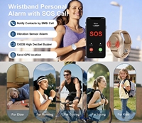 Alarma de Seguridad Personal de 130dB con GPS, Llamadas SOS y Alerta de Caídas para Personas Mayores, Mujeres y Niños