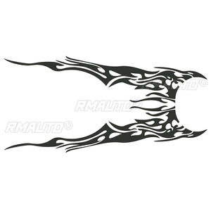 Vinilo Decorativo para Auto de 210.5x48cm, Gráficos con Diseño de Llamas Laterales, Adhesivos Genéricos para Carrocería, Adhesivo Decorativo de Carreras, Accesorios Impermeables para Auto - Product Image 4