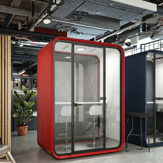 Movable Silent Soundproof Office Booth Pod Acoustic Vocal Studio Booth Portable Isolation Office Phone Booth