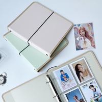 Álbum de Fotos con Anillas para Tarjetas Coleccionables, Álbum para Guardar Tarjetas Fotográficas y Postales de Ídolos de Kpop