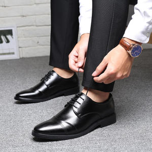 Zapatos de Vestir de Negocios para Hombre, Talla Grande, de Piel de Cocodrilo Genuina, con Cordones, Punta Puntiaguda, Casuales, Transpirables, Antideslizantes, Ligeros, para Primavera - Product Image 4