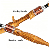 Canne à pêche en fibre de verre en 2 sections pour spinning/casting, 1,5-1,98 m, ultra-légère, action rapide, pour la pêche au bar, à la truite, à la perche, au brochet, en rivière, à la ligne ou aux leurres - Vente en gros
