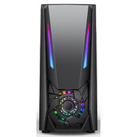 Casing PC Gaming M-ATX ATX Panel RGB Harga Terbaik yang Dapat Disesuaikan, Tower Komputer Ringkas untuk Gamer