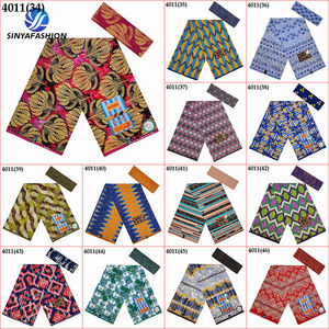 Sinya Véritable Wax Kente Or Mode par <span class=keywords><strong>Disco</strong></span> Tissu Imprimé Africain de Luxe de Haute Qualité Kente Doré - Product Image 2