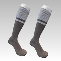 Chaussettes de compression montantes sur mesure OEM de haute qualité en coton, nylon et élasthanne, respirantes, pour le soutien de la circulation, la course et les voyages
