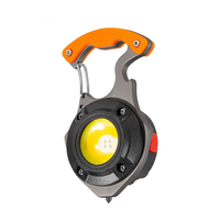 Tournevis à aimant puissant Super lumineux marteau ouvre-bouteille USB-C Rechargeable COB lumière Mini porte-clés LED torche lampes de poche
