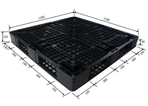1110x1100mm prezzo a buon mercato pallet di plastica per un uso di esportazione nestable - Product Image 6