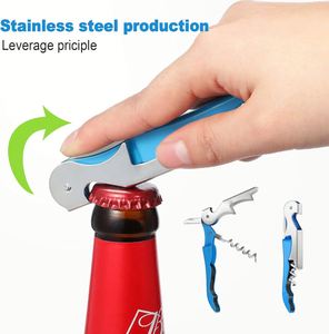 Sacacorchos Multifunción con Logotipo Personalizado, Abridor de Botellas de Vino de Acero Inoxidable, Cuchillo Seahorse, Abridor de Cerveza Profesional para Cocina, Venta al Por Mayor - Product Image 5