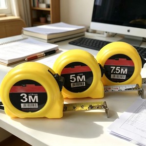 โปรโมชั่นไม้บรรทัดออกแบบเองได้ 3M/5M/7.5M 150ซม. สายวัดสแตนเลสสีเหลือง โลโก้ OEM บรรจุถุง OPP 200 ชิ้น จีน - Product Image 3