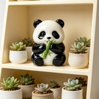 Sculptures de panda en bambou BZY, tailles personnalisables, styles extérieur ou bureau, statues en résine pour la décoration de la maison ou du jardin