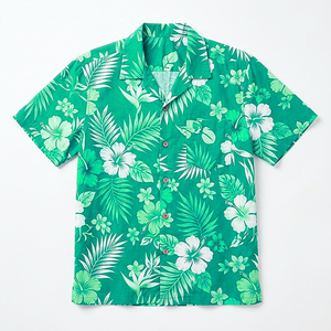 Chemises Hawaïennes pour Hommes, Coupe Ample, Imprimé Floral Tropical, Chemises Casual d'Été à Manches Courtes, Boutons, Vacances à la Plage, Streetwear - Product Image 2