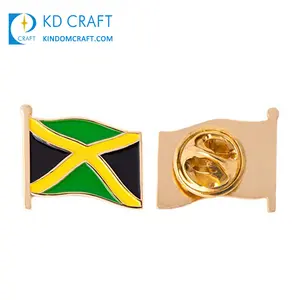 Custom Made Metal Enamel National Country Ghana Cameroon Kenya Congo Jamaica Egypt Nigeria South Africa Flag African Lapel Pin