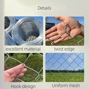 Chống gỉ Dây Lưới nhúng nóng thép mạ kẽm gà gia súc và cừu chăn nuôi lưới Chuỗi liên kết hàng rào bảo vệ ngoài trời <span class=keywords><strong>Net</strong></span> - Product Image 4