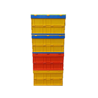 Caisse en plastique pliable et empilable Mainstays, écologique, haute capacité de chargement, conteneur de stockage de fruits