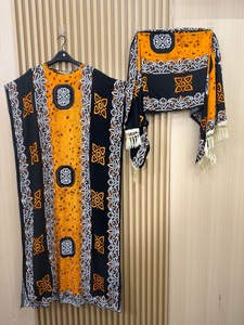 Abito Lungo da Donna <span class=keywords><strong>Africano</strong></span> con Maniche Corte, Collo a V, Stampa Tie-Dye, <span class=keywords><strong>Abbigliamento</strong></span> <span class=keywords><strong>Africano</strong></span> per Adulti, Modelli Kanga - Product Image 6