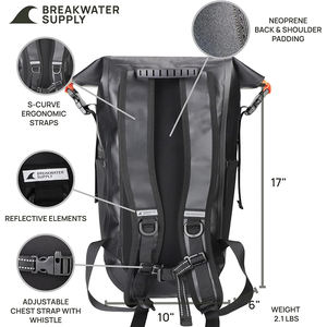 Free sample Earth Pak Waterproof Backpack - Heavy Duty Hiking Backpack - Roll-Top Closure - Waterproof Bag - Cushioned - Product Image 2