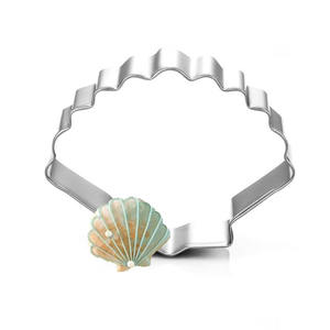 Hot-vente Acier Inoxydable Océan-thème Coquillage Étoile De Mer Moule Gâteau Outils De Cuisson <span class=keywords><strong>Emporte</strong></span>-pièce pour Anniversaire Babyshower Gâteau Décor - Product Image 4