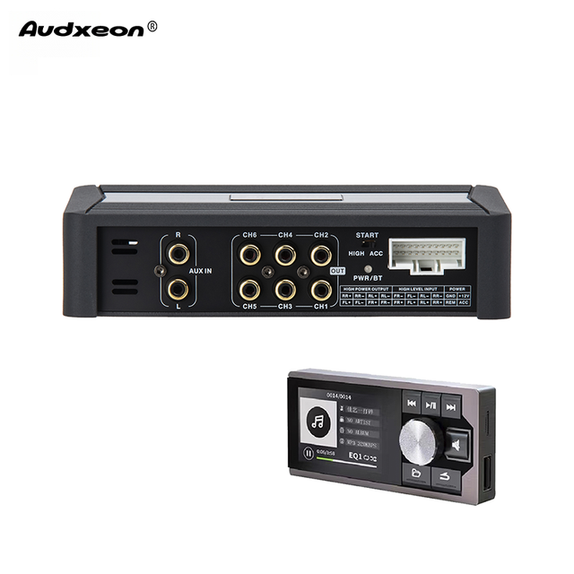 Audxeon Professional DSP with Player 14.4V 60W 4 Channel Car Amplifier XE-A660 Class AB 6CH Digital Sound Processor Car Audio