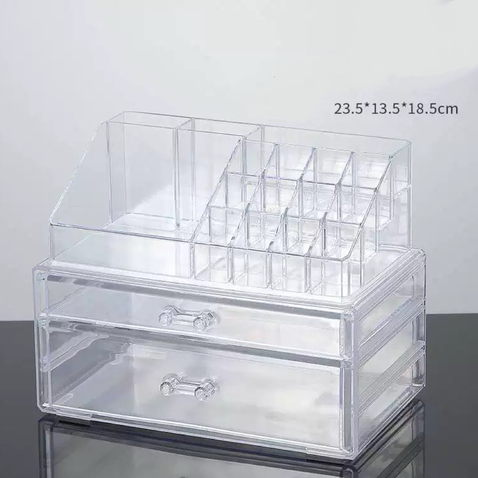 Transparent - double couche + dessus de rangement
