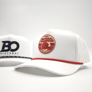 Casquettes de baseball et de golf unisexes de haute qualité, personnalisées, à 5 panneaux, en tissu Dobby Dot, imperméables et performantes - Product Image 5