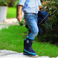 Bottes Wellington imperméables en caoutchouc naturel pour l'hiver, chaudes et recyclables, pour enfants, vente en gros
