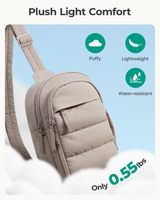 OEM Sport Unisex Yoga Mode Heuptas Outdoor Telefoonhouder Crossbody Tas Puffer Crossbody Tas Hardloop Nylon Puffy Tas