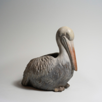 Lianda meilleures ventes Simple Design abstrait pays Table décor Art décor à la maison ciment oiseau pélican planteur ornement bibelots