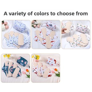 MP-2 网状可水洗有机彩色棉质卫生巾五件套月经垫混合装 - Product Image 2