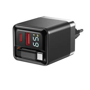 Cargadores de Celular Portátiles USB-C 2025, Gran Venta, 5V2A, USB de Pared, PD, GaN, 45W, Cable Retráctil, Adaptador de Cargador de Teléfono - Product Image 5