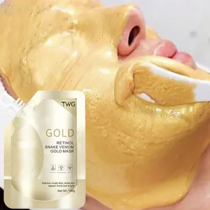 TWG Masque de Dieu personnalisé pour hommes et femmes Masque de visage à la boue nourrissant pour la peau Sérum au rétinol Masque anti-âge doré