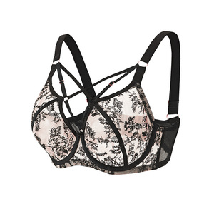 Lingerie sexy grande taille pour femme, style européen et américain, avec armatures, soutien puissant pour <span class=keywords><strong>poitrine</strong></span> généreuse, anti-affaissement, effet push-up, respirante et brodée - Product Image 5