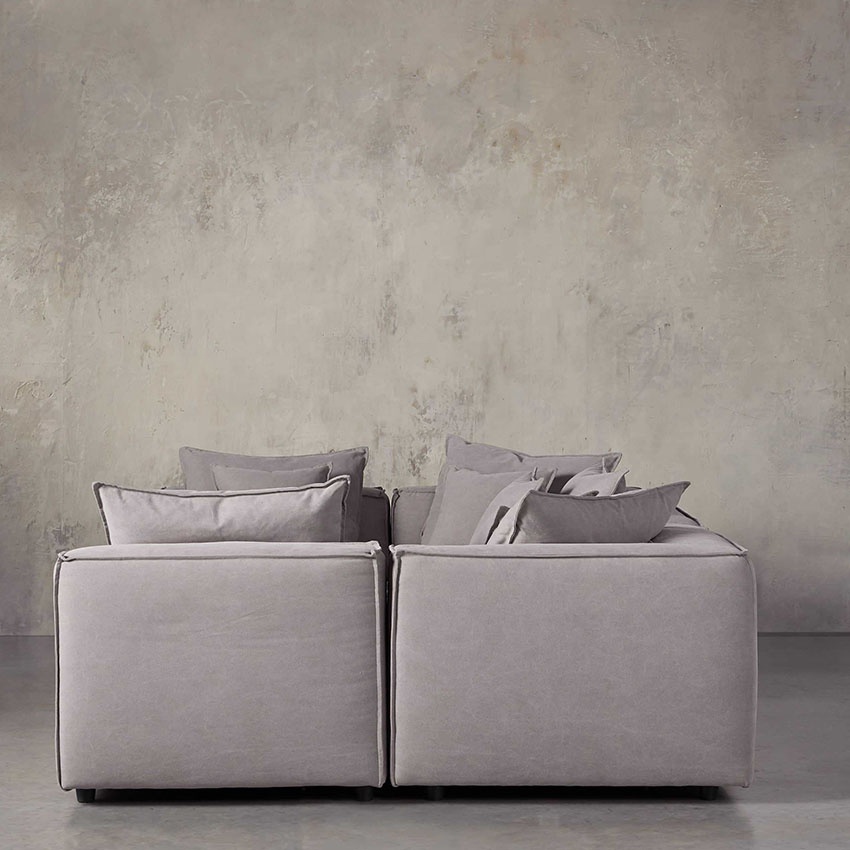 Hot sale 6 piece customize thick cushion living room home sectional sofa set