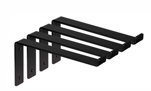 Tùy chỉnh bán buôn Móc L hỗ trợ thép treo tường Heavy Duty nổi kim loại kệ chân đế - Product Image 3