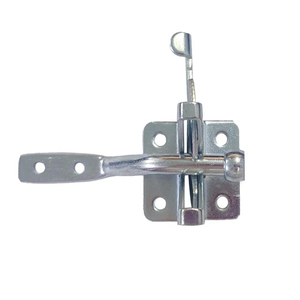 Khóa cửa tự động bằng thép mạ kẽm, chắc chắn, dễ lắp đặt, 4 inch, dùng cho cửa gỗ nông trại - Product Image 4