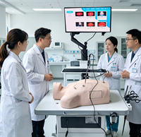 Simulateur thoracoscopique VATS, boîte d'entraînement portable pour l'endoscopie thoracique, équipement de formation aux compétences chirurgicales en sciences médicales