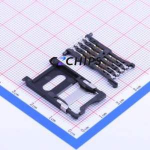 SIM-007-P8 SIM Card Connector SMD Connector Plug-In Type Mini SIM Card Card Holder 2.5mm - Product Image 2