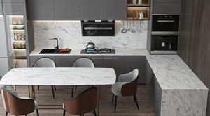 Carrelage en dalle <span class=keywords><strong>de</strong></span> marbre porcelaine pour <span class=keywords><strong>crédence</strong></span> <span class=keywords><strong>de</strong></span> cuisine, carrelage mural en pierre frittée, carrelage mural métro en onyx blanc pour salle <span class=keywords><strong>de</strong></span> bain et salon - Product Image 6