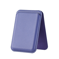 Support de téléphone magnétique puissant et porte-cartes en cuir PU pliable, compatible avec les supports de bureau, en stock, pour usage professionnel