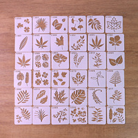 Pochoirs animaux mignons réutilisables pour la peinture, pochoirs personnalisés pour le dessin sur bois rochers toile tissu bricolage artisanat carte verre poterie