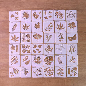 Pochoirs <span class=keywords><strong>animaux</strong></span> mignons réutilisables pour la <span class=keywords><strong>peinture</strong></span>, pochoirs personnalisés pour le dessin sur bois rochers toile tissu bricolage artisanat carte verre poterie - Product Image 3