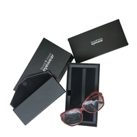 Logo privé personnalisé luxe lunettes de soleil papier emballage lunettes tiroir boîte cadeau rigide