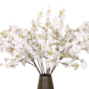 Flores Artificiales Listas para Enviar, Cabeza <span class=keywords><strong>de</strong></span> Flor <span class=keywords><strong>de</strong></span> Tela Blanca, Multicapa, Blanco Mate Puro, Decoración del Hogar DIY, Reutilizables - Product Image 2