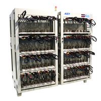 Machine de test et de calibrage de cellules de batterie au lithium OEM ODM 5V 30A 128 canaux avec pinces crocodiles pour batteries au lithium prismatiques